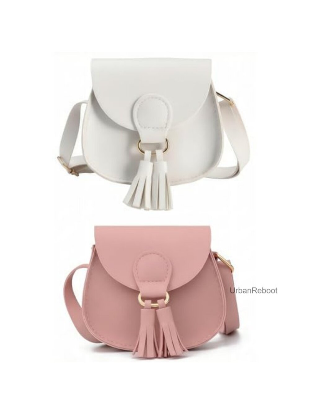 2 Pack Toddler Crossbody Wallet PU Leather Tassel Mini Purse Shoulder Bag